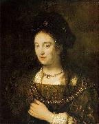 Rembrandt Peale Saskia van Uylenburgh painting